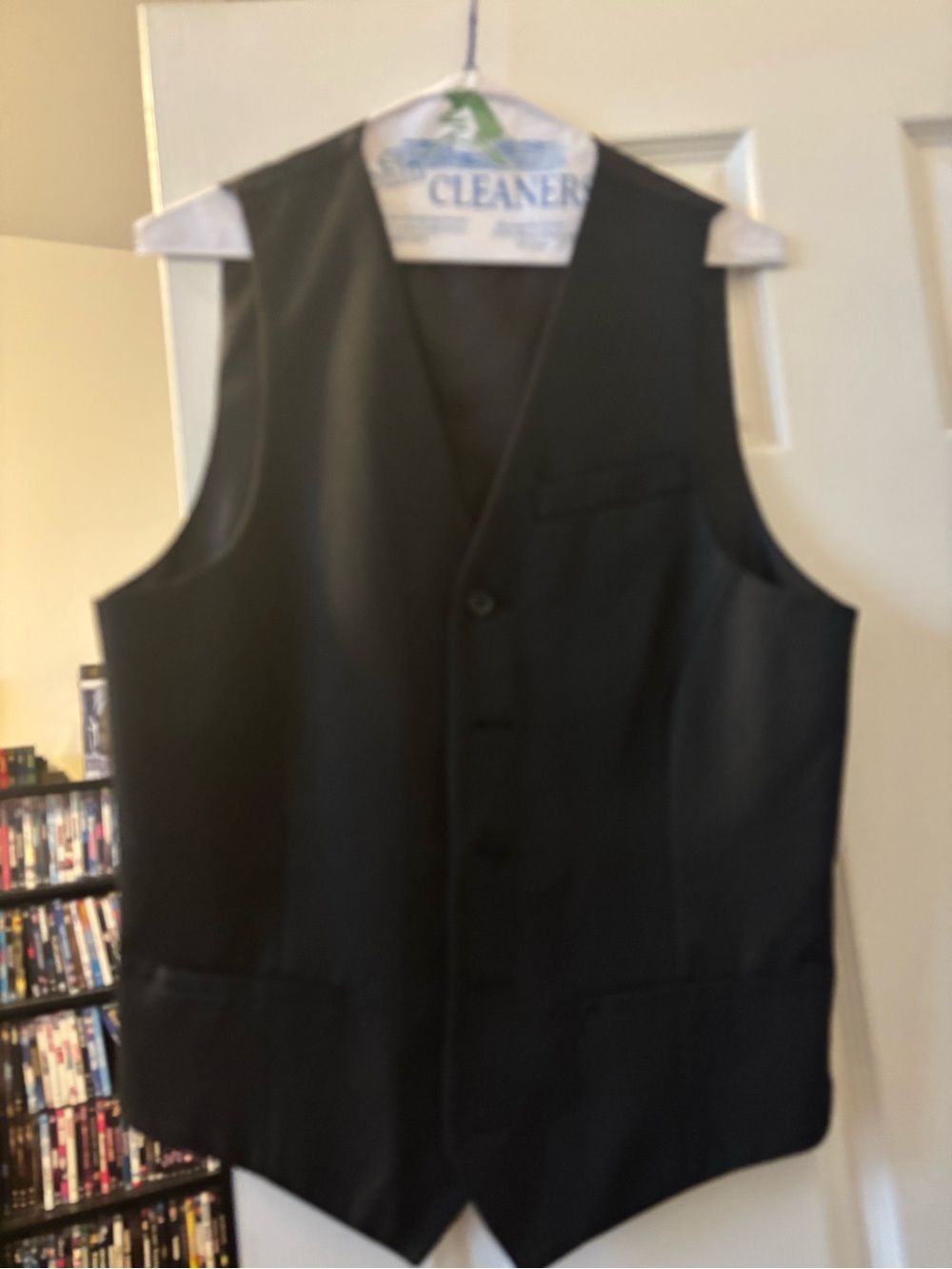 Men's Black Dress Vest - Sleek Formal Waistcoat